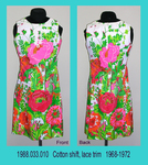 Dress, Shift, Bright Multi Colored Flowered, Sleeveless by 033