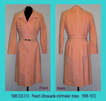 Dress, Shirtmaker, Peach Ultrasuede, Long Sleeve by 033