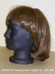 Wig, Brown Straight Hair, Saran Fiber by 041