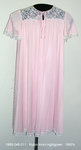 Nightgown, Short, Pink Nylon Tricot, Bell Sleeves by 048