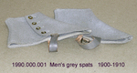 Spats, Male, Grey Wool Felt by 000