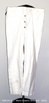 Pants, Male, Trousers, White Twill, Button Fly by 001