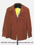 Suit, Male, 2-Piece, Leisure, Brown Polyester, Yellow Lining by 002
