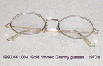 Glasses, "Granny," Gold Rims by 041