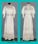 Dress, Lingerie, 2-Piece, White, Irish Lace, Batiste, Monobosom by 035