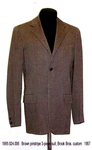 Suit, Male, 3-Piece, Brown Pinstripe, Brooks Bros Custom by 024
