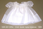 Dress, Child, White Nylon Organza, Yoke by 061