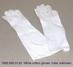 Gloves, 3 Black, 1 White Fabric, D by 065
