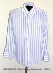Shirt, Male, Dress, Light Blue, Striped by 066