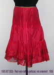 Petticoat, Red Nylon Taffeta and Net by 067