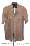 Shirt, Male, Sport, Brown Cotton/Poly Jersey, Short Sleeves by 067
