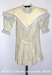Dress, Child, Cream Wool Challis, Bertha Yoke, Dropped Waist by 004