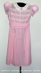 Dress, Child, Pink Dotted Swiss, Size 12 by 079