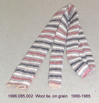 Tie, Male, On-Grain Cut, Cream, Tan Wool by 085