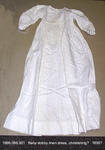 Dress, Baby, Christening, White Dobby Linen, Long by 086