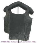 Camisole, Black Silk, Goes with 1996.088.003b, Maybe For 1996.088.001 by 088