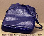 Purse, Navy, Pouch Shoulder, Matches 1996.085.005 by 085