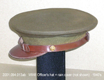 Hat, Male, Officer, WW2, Olive+Raincover by 094