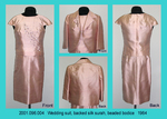 Suit, Female, 3-Piece, Wedding, Pink Surah, Top Beaded, Jacket 3/4 Sleeve by 096