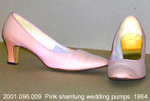 Shoes, Pump, Pink Dyed Surah, Wedding, Matches 2001.096.004 by 096