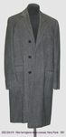 Coat, Male, Overcoat, Dark Grey Wool Herringbone, Henry Poole by 024