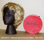 Wig, Blond, Short Straight Hair, Modacrylic, Halston Box by 099