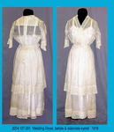 Dress, Wedding, White Batiste, Elaborate Eyelet by 107