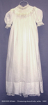 Dress+Slip, Baby's Christening, White Batiste, Lace, Chain Stitched, Returned by 002