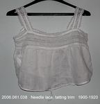 Camisole, White Linen?, Needle Lace, Tatting by 061