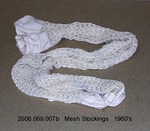 Stockings, White, 2 Pairs, Decorative Knits by 069
