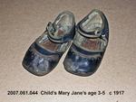 Shoes, Child, Age 3 to 5, Black Mary Jane's, Well Worn by 061