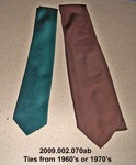 Ties, Male, Green Narrow (a)& Brown (b) Wide Plain by 002