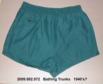 Bathing Trunks, Male, Dark Green, Cotton or Rayon by 002