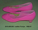 Shoes, Pumps, Pink Leather, Goes with 2006.099.003L by 099