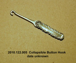 Button Hook for Gloves, Small Collapsible in Silver Case by 122