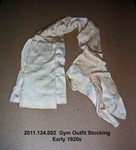 Stockings, Cream, Part of Gym Outfit (2011.124.002) by 124