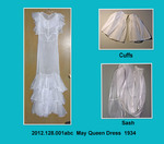 Dress, Evening, White Organdy, May Day Queen's Gown by 128
