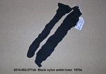 Hosiery, Black Ankle High Stockings by 002