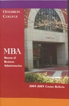 2003-2005 Otterbein College Master of Business Administration Course Bulletin by Otterbein University