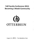 2013 Fall Faculty Conference: Becoming A Model Community by Academic Affairs