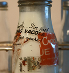 Bessy's Milk Bottle Top Closeup by Evelyn Davis-Walker