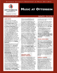 Music at Otterbein Spring 2012 Newsletter by Otterbein University