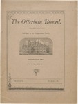 The Otterbein Record June 1885 by Archives