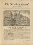 The Otterbein Record November 1883 by Archives