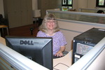 2011 Summer Picture of Betsy Salt at Shanghai Jiao Tong University Library by Courtright Memorial Library