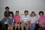 2011 Summer Picture of Betsy Salt with Lunch Group from Shanghai Jiao Tong University Library by Courtright Memorial Library