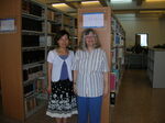 2011 Summer Picture of Betsy Salt with Youhua Chen from Shanghai Jiao Tong University Library by Courtright Memorial Library