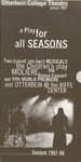 1997-1998 Season Brochure by Otterbein Department of Theatre and Dance