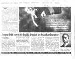 Fouse Left Town to Build Legacy as Black Educator